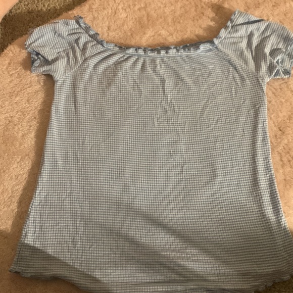 Me to We small Blue & White top - Picture 2 of 3